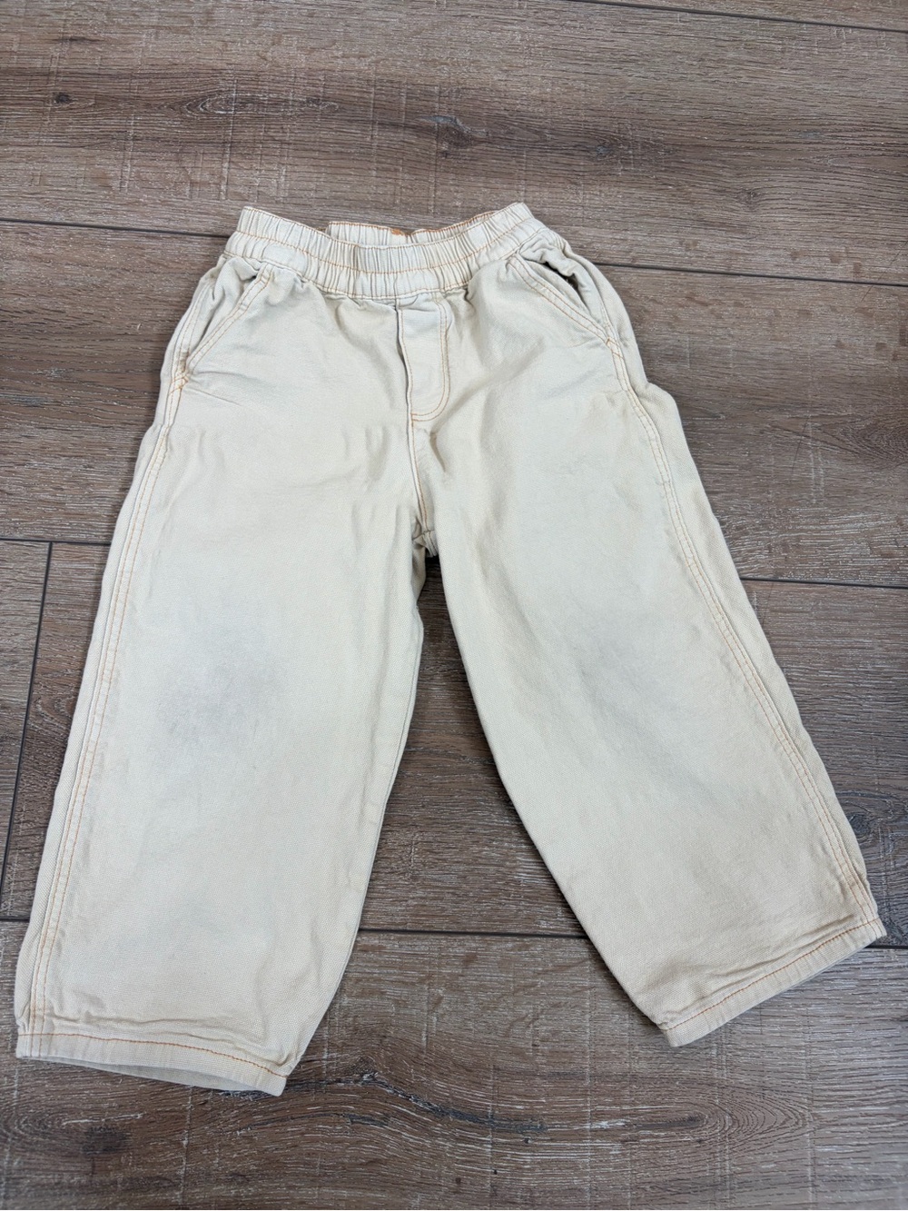 Zara Kids Disney Donald Duck Cream Pants 5Y 110